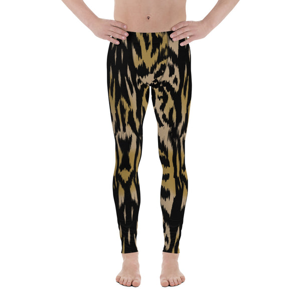 Brown Animal Print Men's Leggings