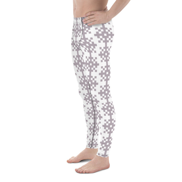 Purple Snow Flake Men's Leggings