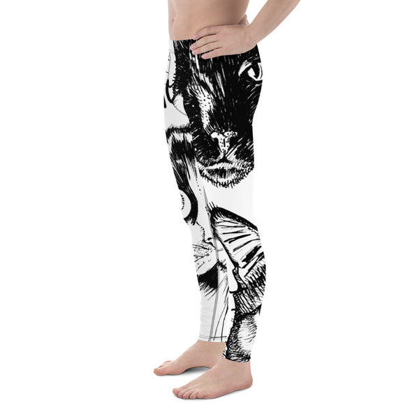 Cat Print Cute Men's Leggings