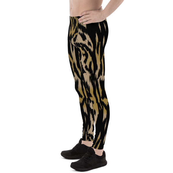 Brown Animal Print Men's Leggings