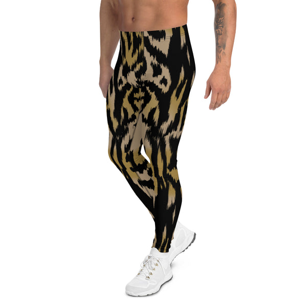 Brown Animal Print Men's Leggings