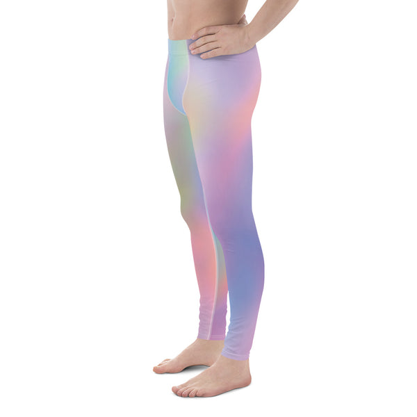 Rainbow Ombre Printed Men's Leggings