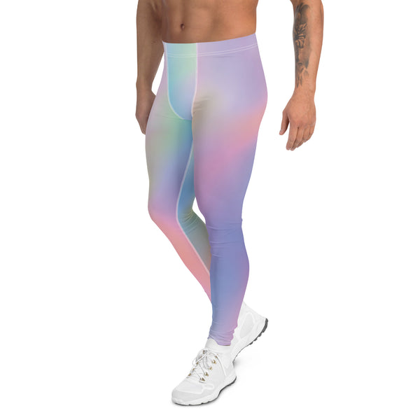 Rainbow Ombre Printed Men's Leggings