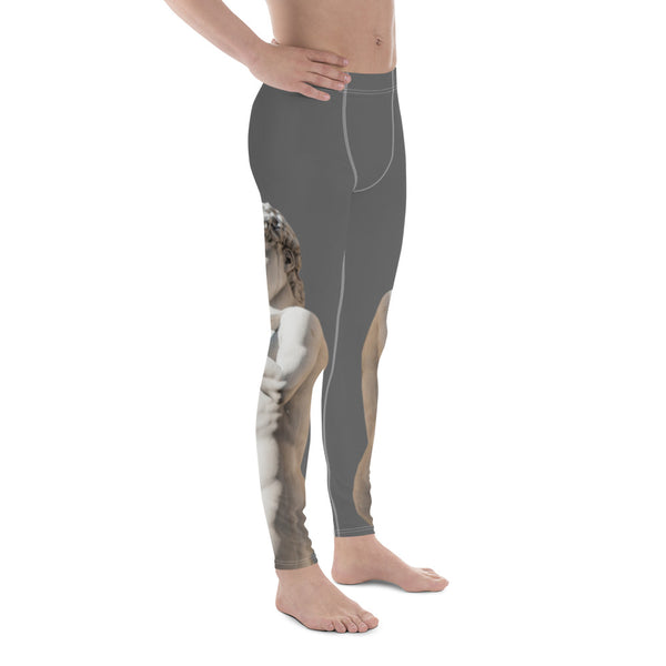 White Sculptural Men's Leggings