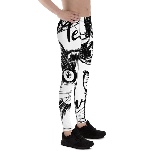 Cat Print Cute Men's Leggings