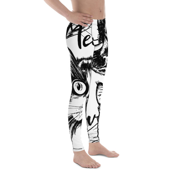 Cat Print Cute Men's Leggings