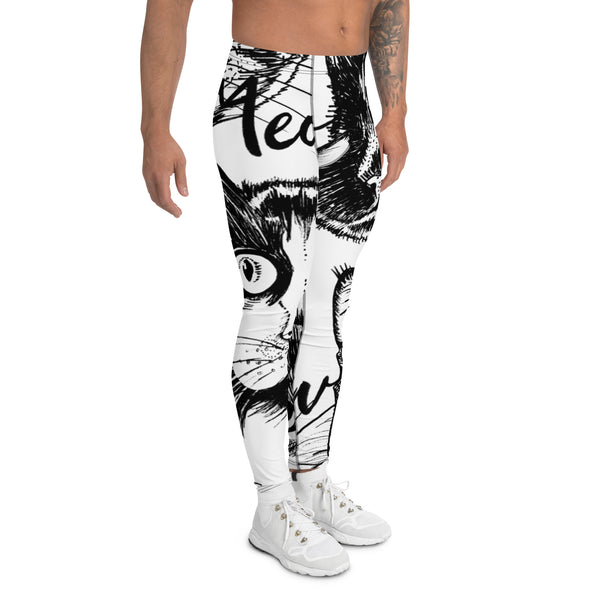 Cat Print Cute Men's Leggings