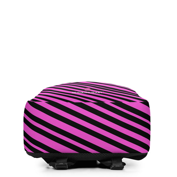 Pink Striped Best Minimalist Backpack