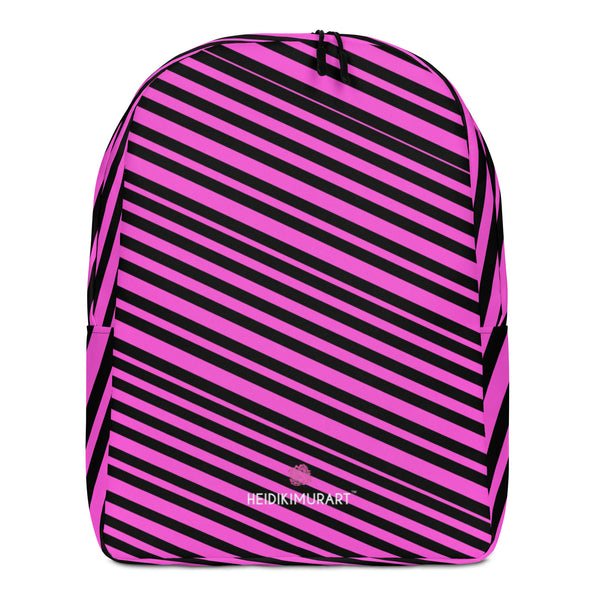 Pink Striped Best Minimalist Backpack