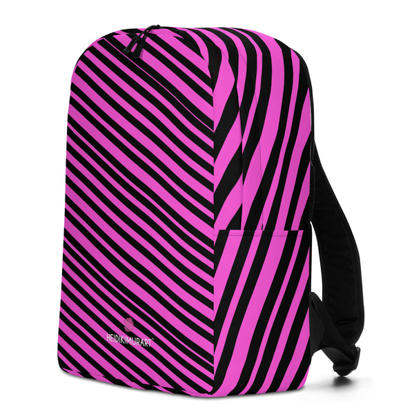 Pink Striped Best Minimalist Backpack