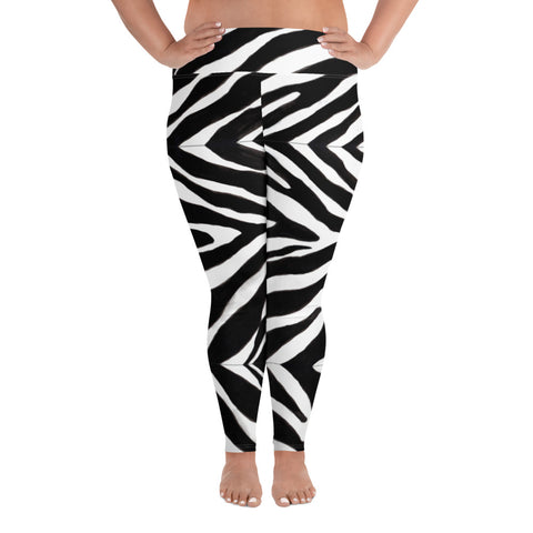Zebra Print Plus Size Leggings