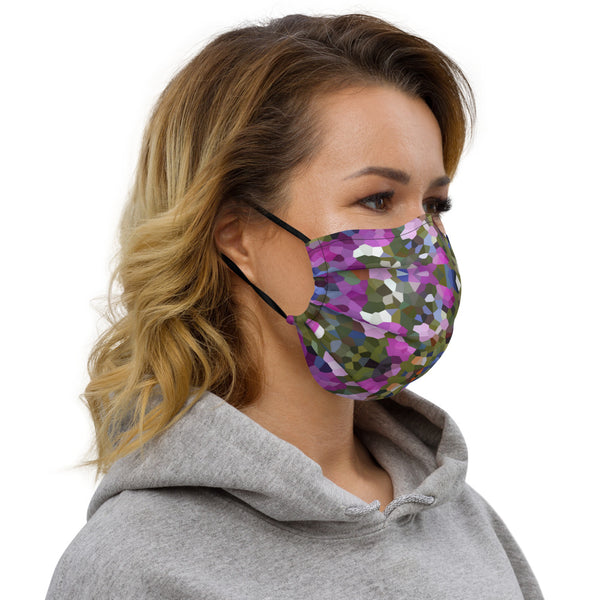 Pink Abstract Premium Face Mask - Heidikimurart Limited 