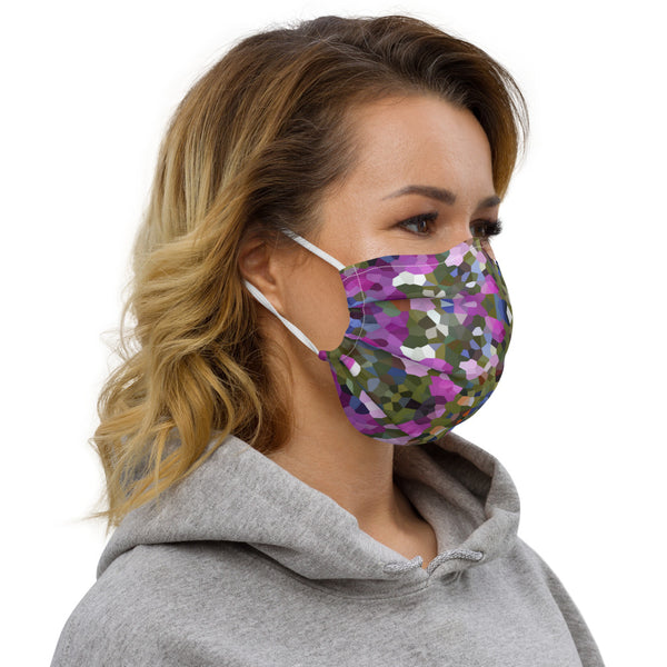 Pink Abstract Premium Face Mask - Heidikimurart Limited 