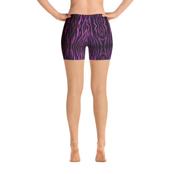 Purple Tiger Striped Women's Shorts