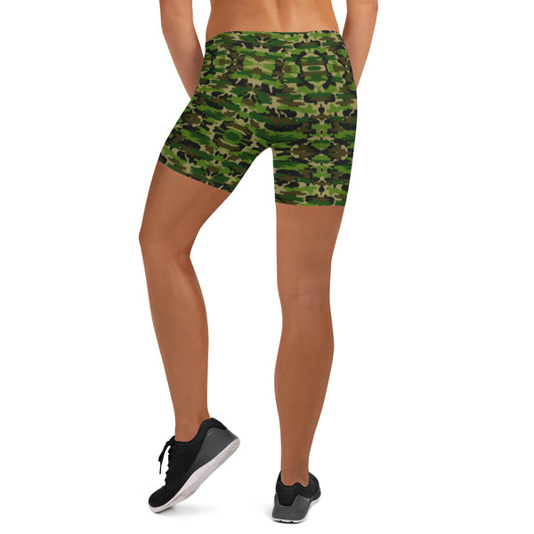 Green Camouflage Women's Shorts