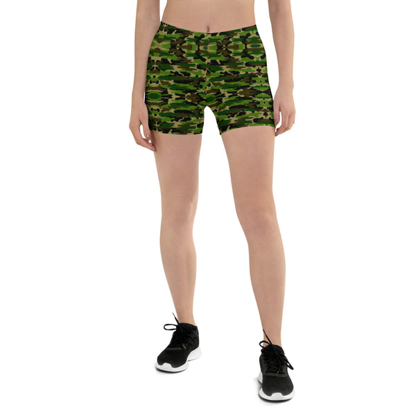 Green Camouflage Women's Shorts