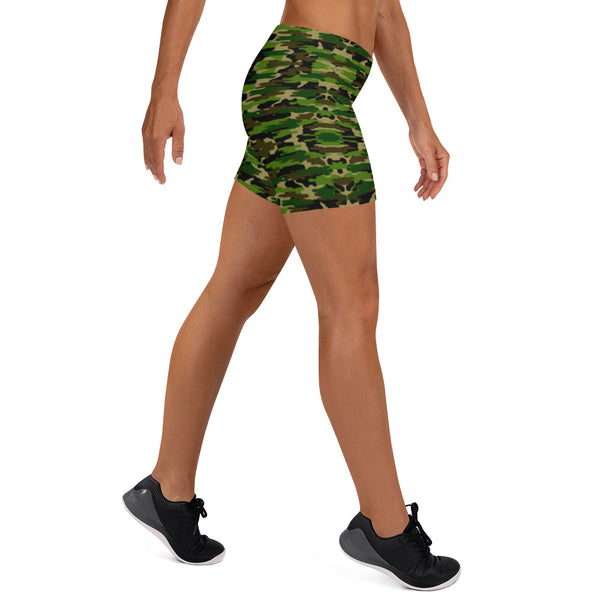 Green Camouflage Women's Shorts