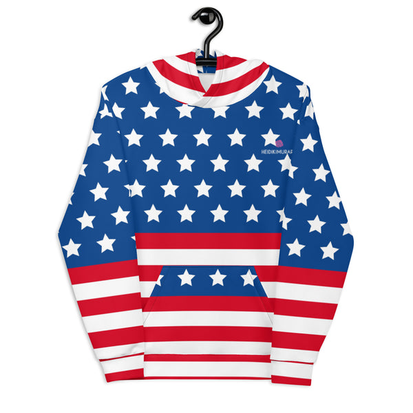 US Flag Printed Unisex Hoodie