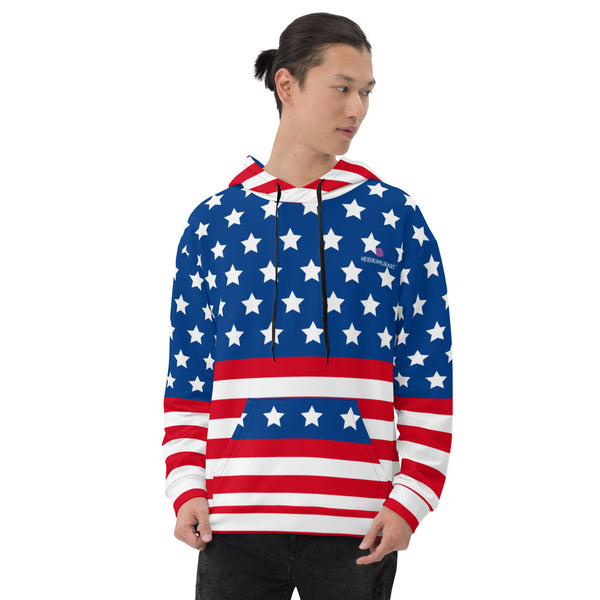 US Flag Printed Unisex Hoodie