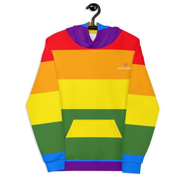 Rainbow Horizontal Striped Unisex Hoodie