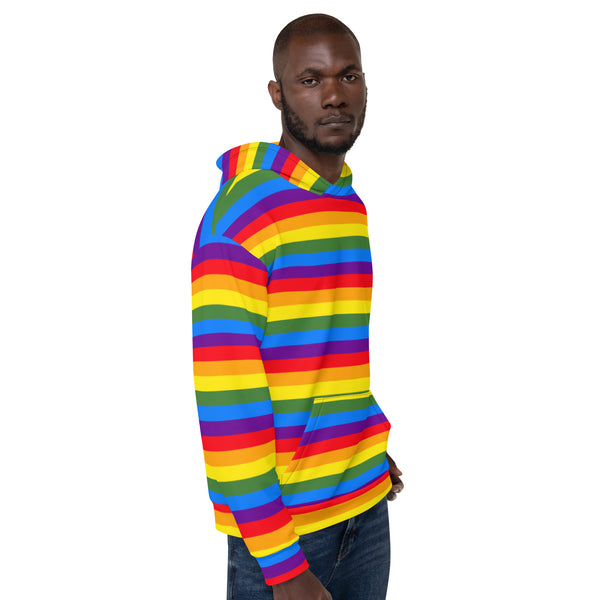 Rainbow Striped Best Unisex Hoodie