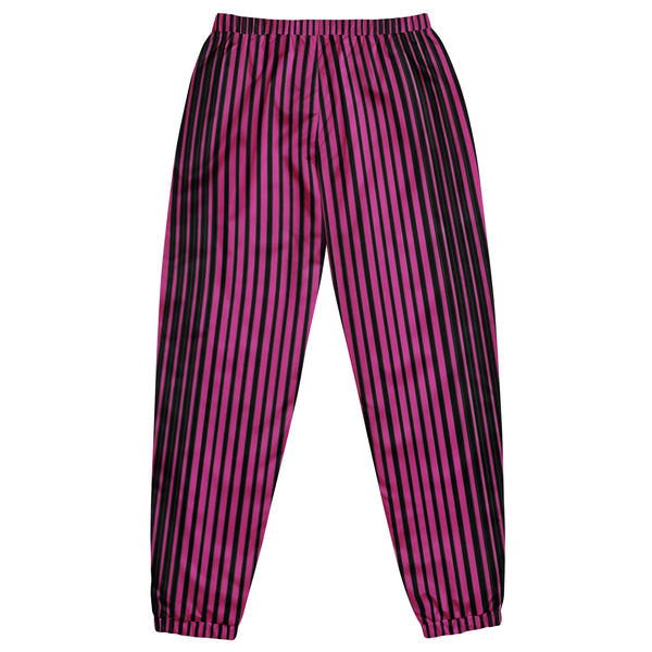 Pink Striped Unisex track pants