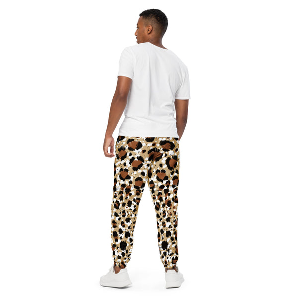 Brown Leopard Unisex track pants