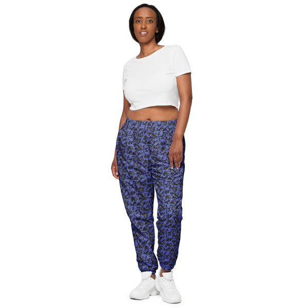 Purple Floral Unisex track pants