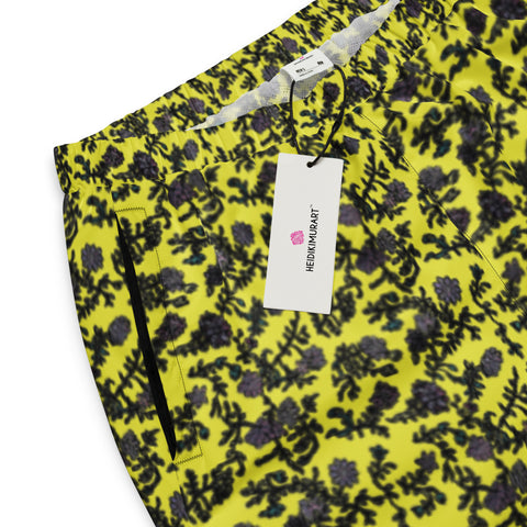 Yellow Floral Unisex track pants