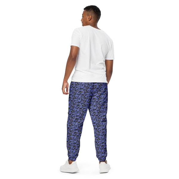 Purple Floral Unisex track pants