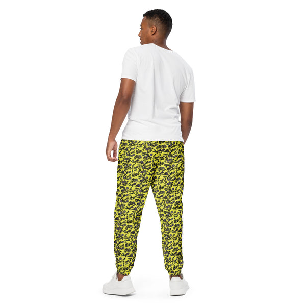 Yellow Floral Unisex track pants