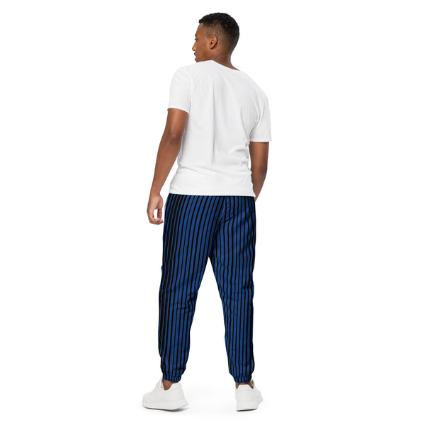 Blue Striped Unisex track pants