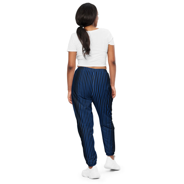 Blue Striped Unisex track pants