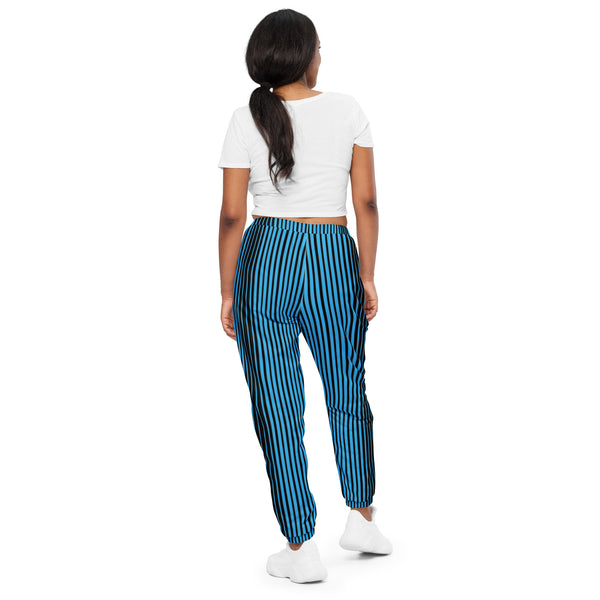 Blue Striped Unisex track pants