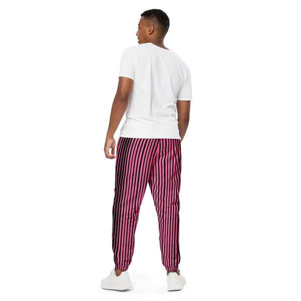 Pink Stripes Unisex track pants