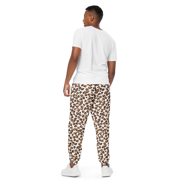 Orange Leopard Unisex track pants