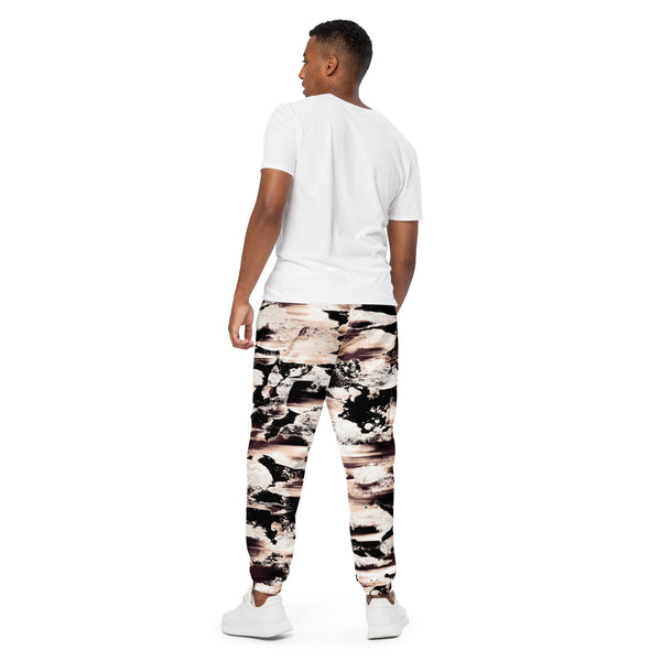 Brown Abstract Unisex track pants