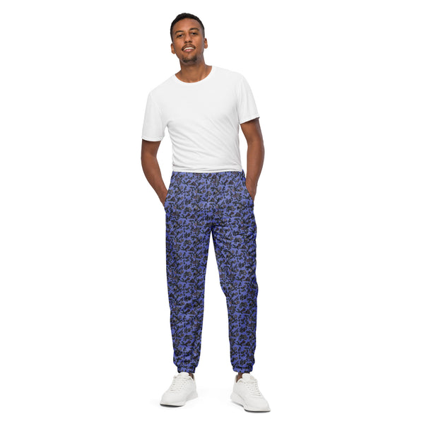 Purple Floral Unisex track pants