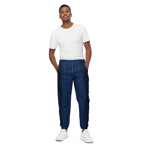 Blue Striped Unisex track pants