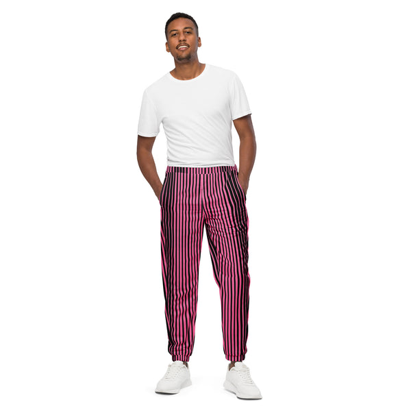 Pink Stripes Unisex track pants