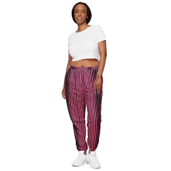 Pink Stripes Unisex track pants