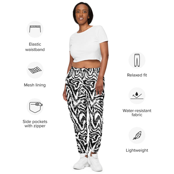 White Zebra Unisex track pants