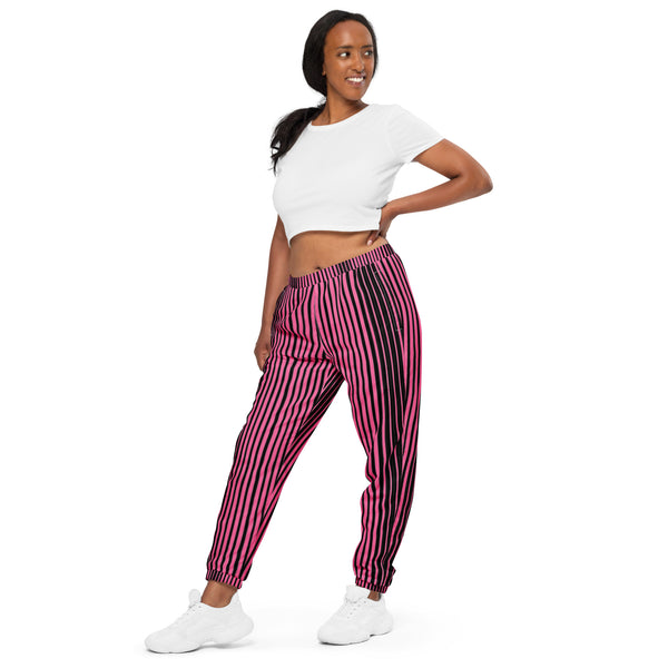 Pink Stripes Unisex track pants