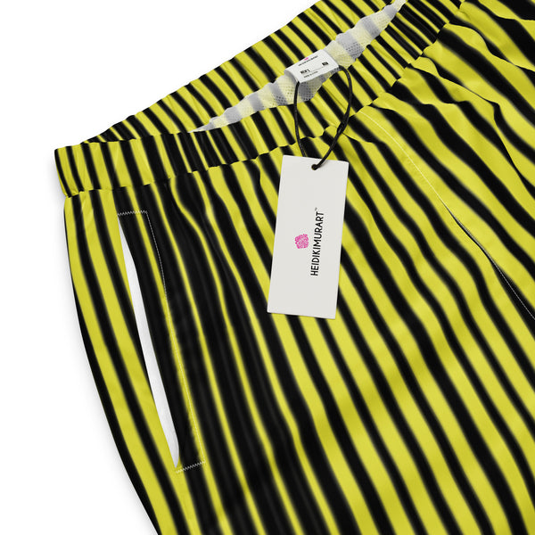 Yellow Striped Unisex track pants