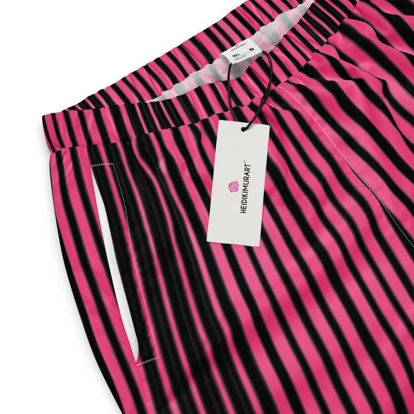 Pink Stripes Unisex track pants