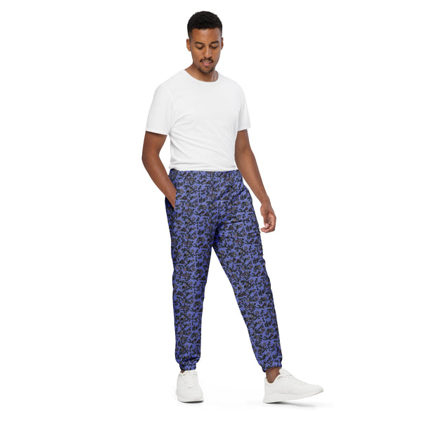 Purple Floral Unisex track pants