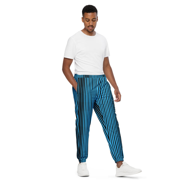 Blue Striped Unisex track pants