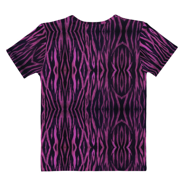 Pink Tiger Striped Women's T-shirt
