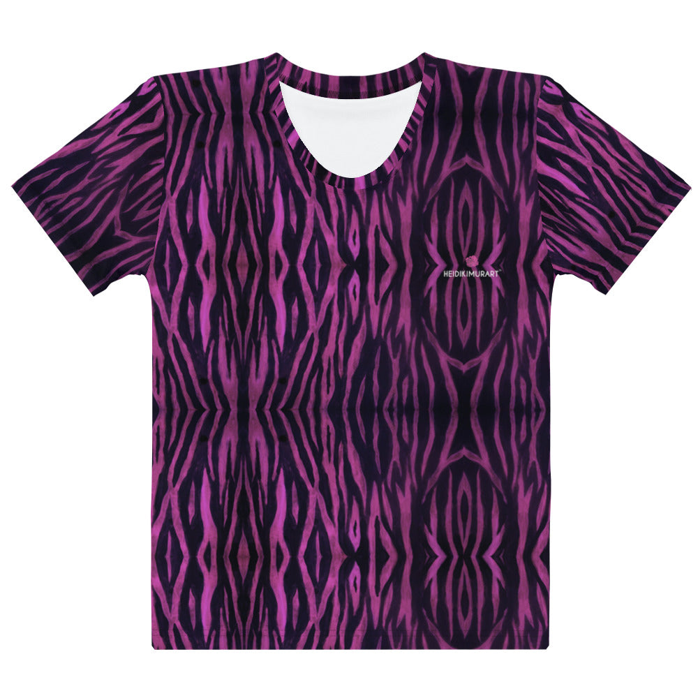 Pink Tiger Striped Women's T-shirt