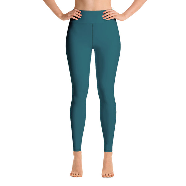 Dark Teal Green Women's Pants-Heidikimurart Limited -Heidi Kimura Art LLC